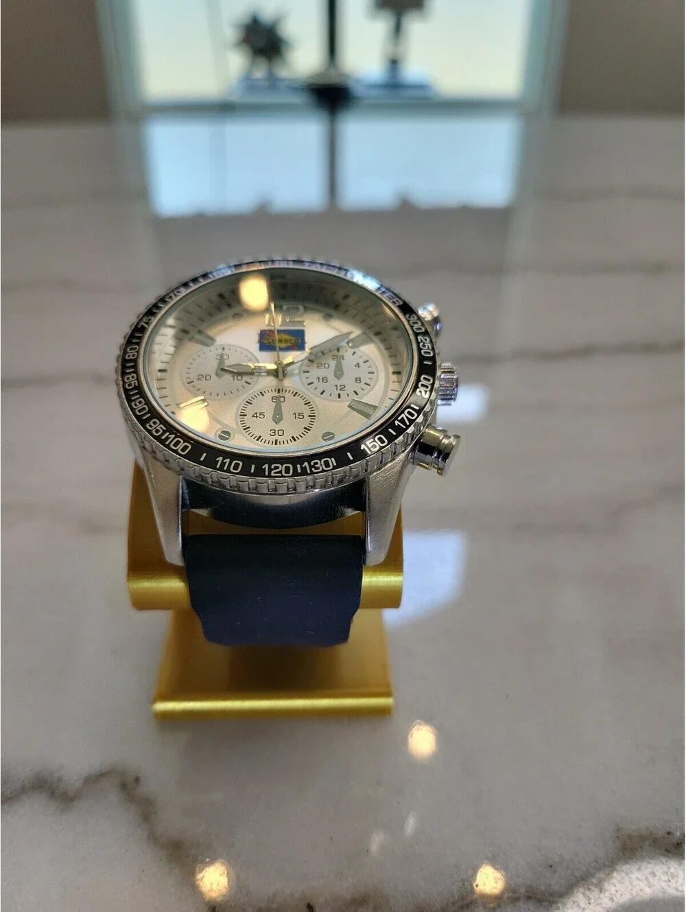 Men's Quartz Watch Working New Battery Automobilia 48mm Sunoco Gasoline Working